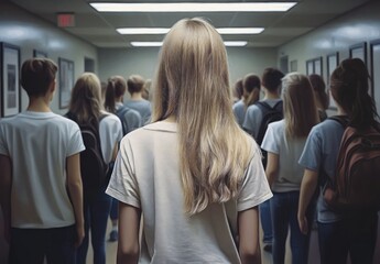 Obraz premium Bullying in Schools - Generative AI Artwork