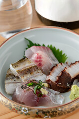 酒の肴、お造り、魚の刺身