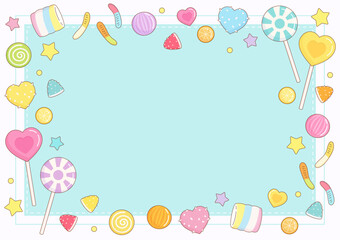 bright candy party frame 2