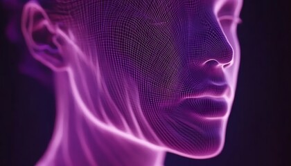 Digital Art Female Face Close-up