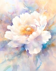 watercolor flowers background