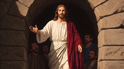 The Messiah Appears Before Faithful Followers