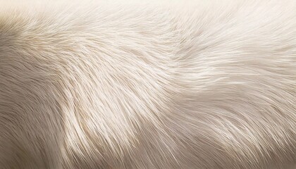 White Animal Fur Texture for Pattern Background