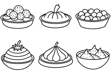 ratatouille simple yet stunning line art of dish