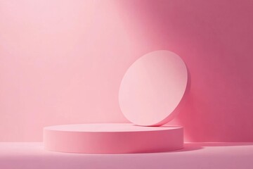 Pink Podium Presents Elegant Products On A Minimalist Stage With Soft Lighting
