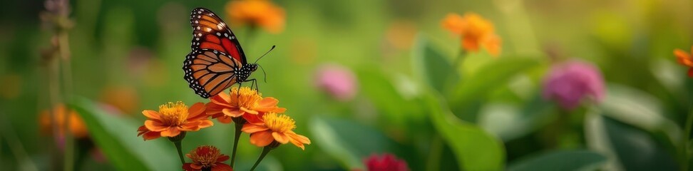 Fototapeta premium Striking marsh fritillary butterfly resting on vibrant foliage, insect, spring, countryside