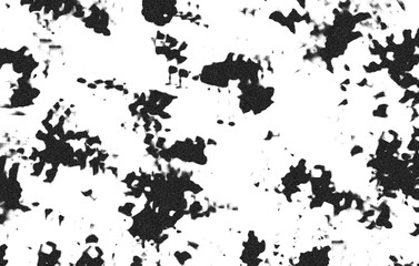 Abstract grunge black and white distressed texture background, Isolated on transparent background, PNG	