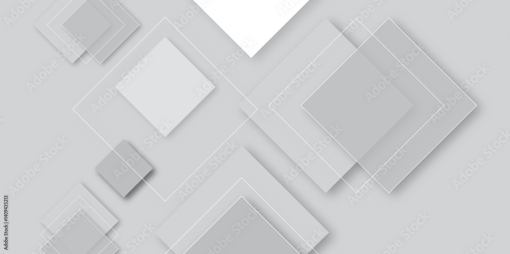 Aufkleber abstract modern white, gray pattern geometric luxury gradient line background. abstract grey geometr