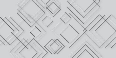 Abstract background with cubes. Modern geometric background. Abstract white background. Vector illustration for design. Geometric abstract background with connected line and dots. Lines Vector.