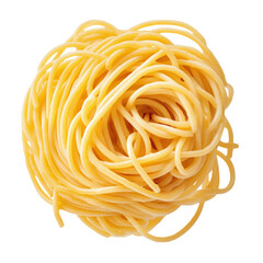 Noddle's pasta isolated on a transparent background.