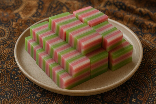 lapis cake kue lapis tepung indonesian traditional snack and food