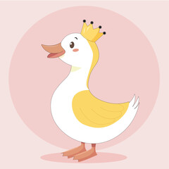 Duck princess with crown