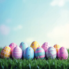 Easter Eggs background 