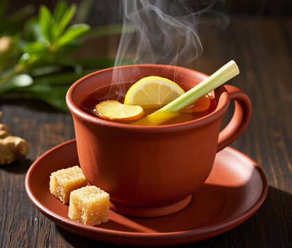 wedang jahe sereh lemon indonesian traditional drink