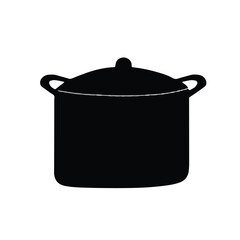 Pot Icon Vector – Simple and Modern Cooking Pot Design for Kitchen, Recipe, and Culinary-Themed Projects