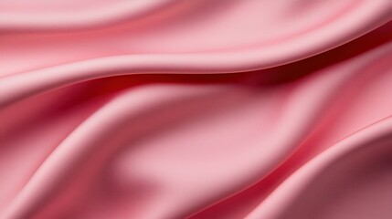 Obraz premium Soft pink satin fabric draping beautifully with graceful waves.