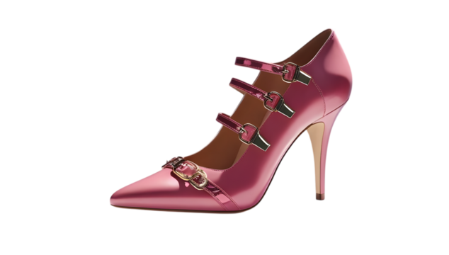 red high heel shoes