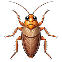 vector illustration of a cartoon bug