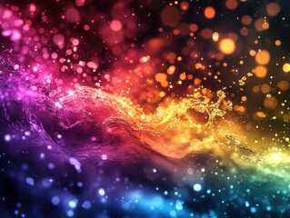 Fototapeta premium holographic splash bend, chroma tone, background