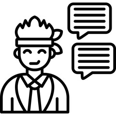 Communication Icon Vector Element