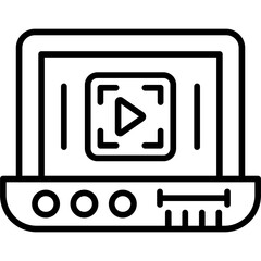 Media Video Icon Vector Element