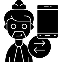 Call Forwarding Icon Vector Element