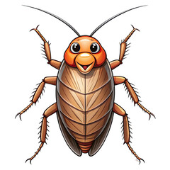 vector illustration of a cartoon bug