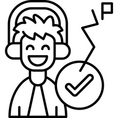 Mission Icon Vector Element