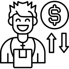 Cash On Delivery Icon Vector Element