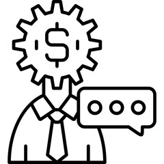 Money Message Icon Vector Element