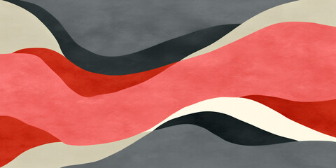 Naklejka premium Exploring Vibrant Abstract Shapes and Forms in Modern Design for Banners and Artistic Expressions