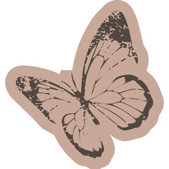 Vintage Paper Butterfly
