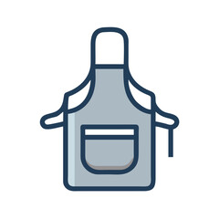 Fototapeta premium Apron Icon – Protective Clothing Symbol for Work and Cooking