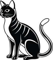 Cat silhouette vector designs 3