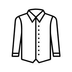 Button-up shirt Icon Representing Formal Garment and Professional Wear