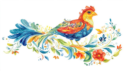 Obraz premium rooster and chicken