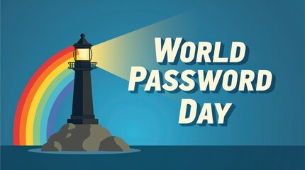 Celebrate world password day tips for secure passwords and online safety digital realm informative graphic
