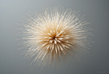 Obraz premium dandelion on black background