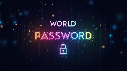 World password day celebration cybersecurity awareness digital space virtual environment informative concept
