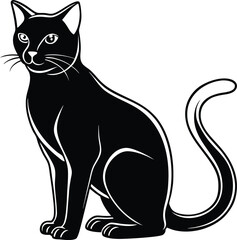 Cat silhouette vector designs 6