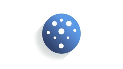 a ellipsis symbol (3 dots) logo for a software developement company, white background, simplistic, flat logo, tech style sleek and modern design