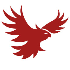 Naklejka premium Modern Phoenix Bird Silhouette