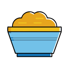 Bowl of Delicious Yellow Snack  