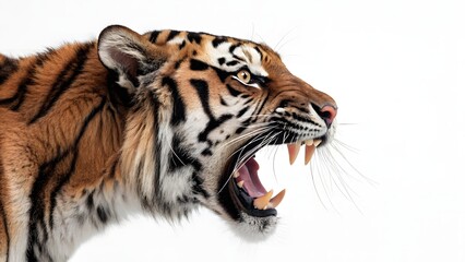 Fototapeta premium portrait of a tiger roaring