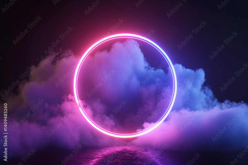 Aufkleber 3d render surface in dark colors abstract background ai generative montage