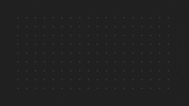 Minimalist abstract loop background animation of a geometric white plus sign on black background. Seamless animation of flat shapes. Technology, science, news, presentation motion background