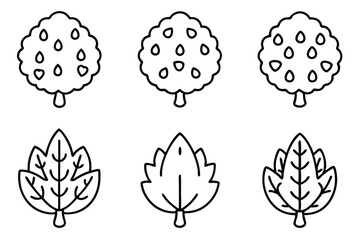 hackberry line art nature inspired decorative wall hanging