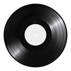 Obraz premium PNG Black vinyl record black label black vinyl.