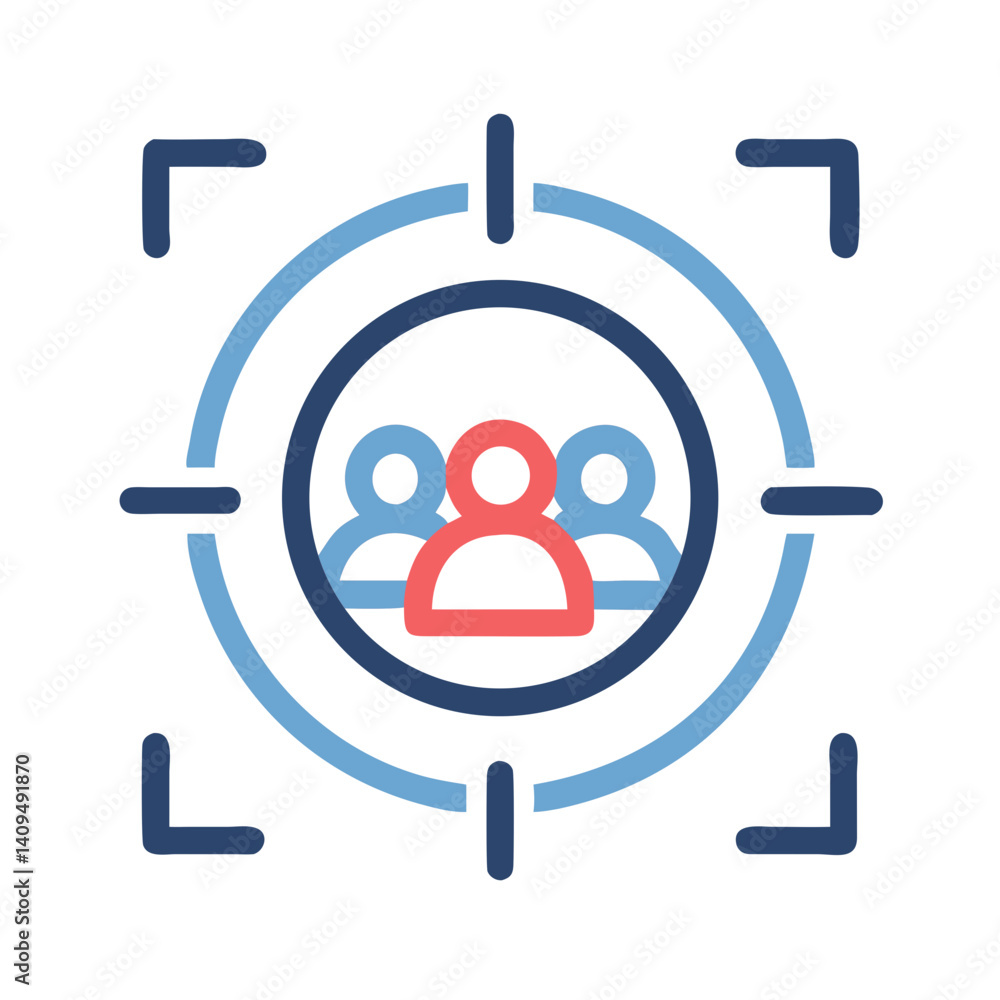 Poster  target-icon-representing-audience-targeting