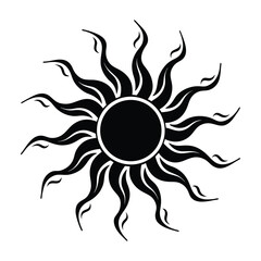 Wether and sky silhouette Vector